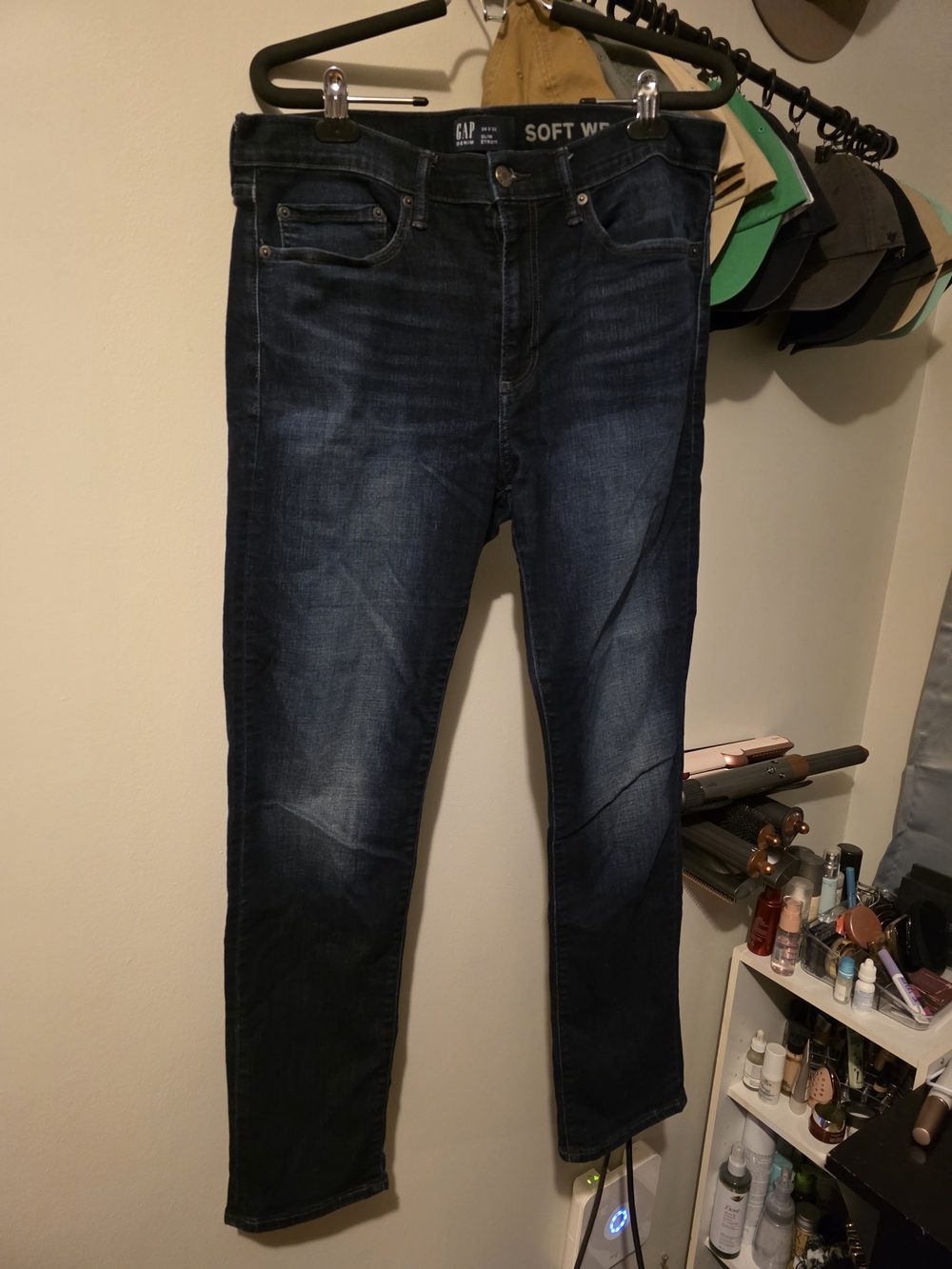 Gap Men's Dark Blue Soft Wash Jeans